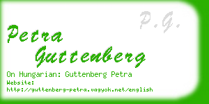 petra guttenberg business card